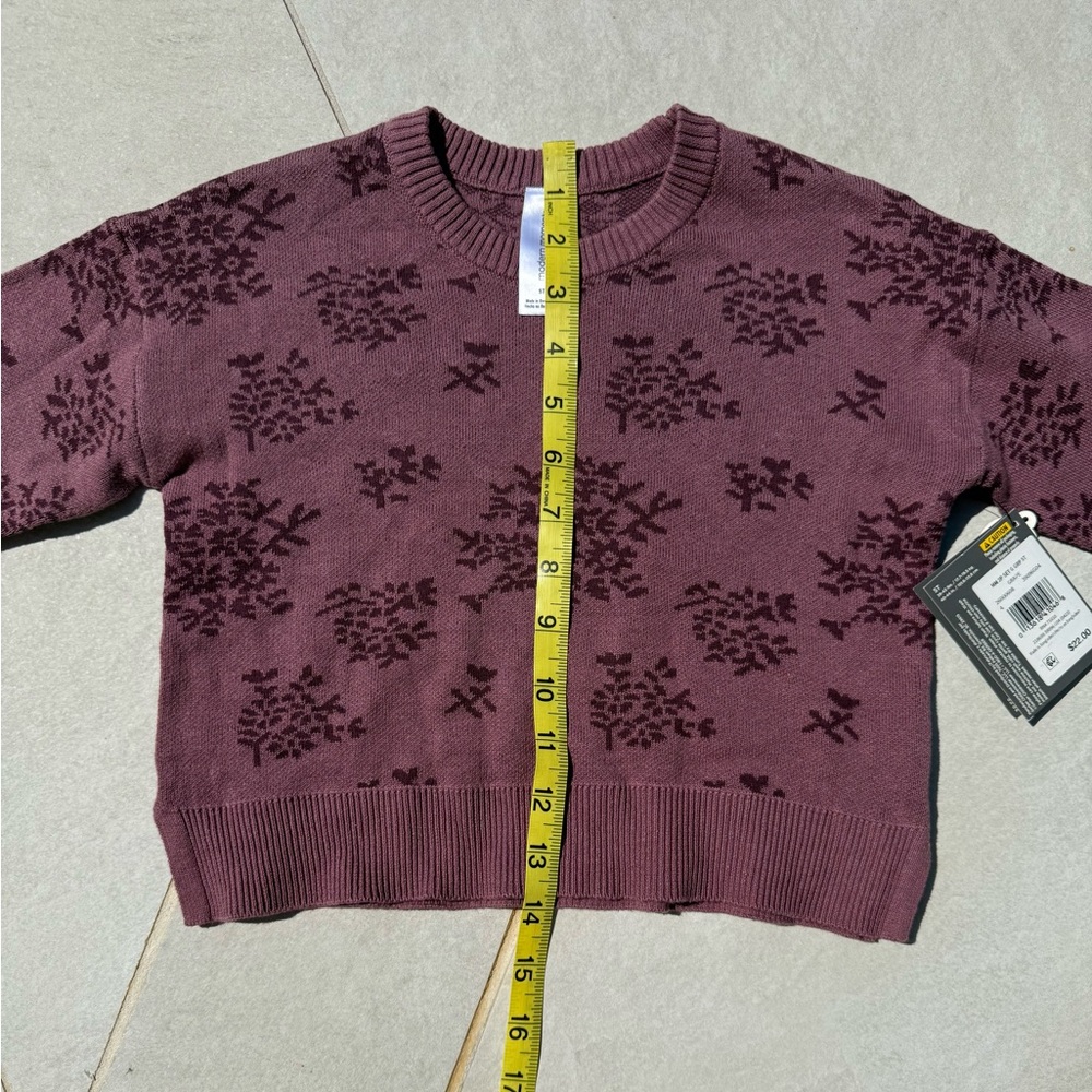 NEW w/ Tags Gerber Mauve Snowflake Sweater - Picture 6 of 11